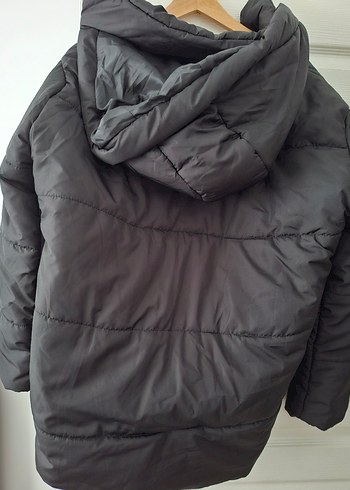 Siyah Fermuarlı Kadın Kışlık Mont - Görsel 3