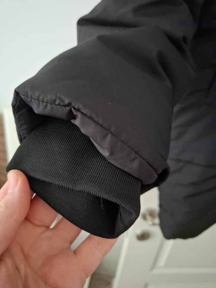 Siyah Fermuarlı Kadın Kışlık Mont - Görsel 4