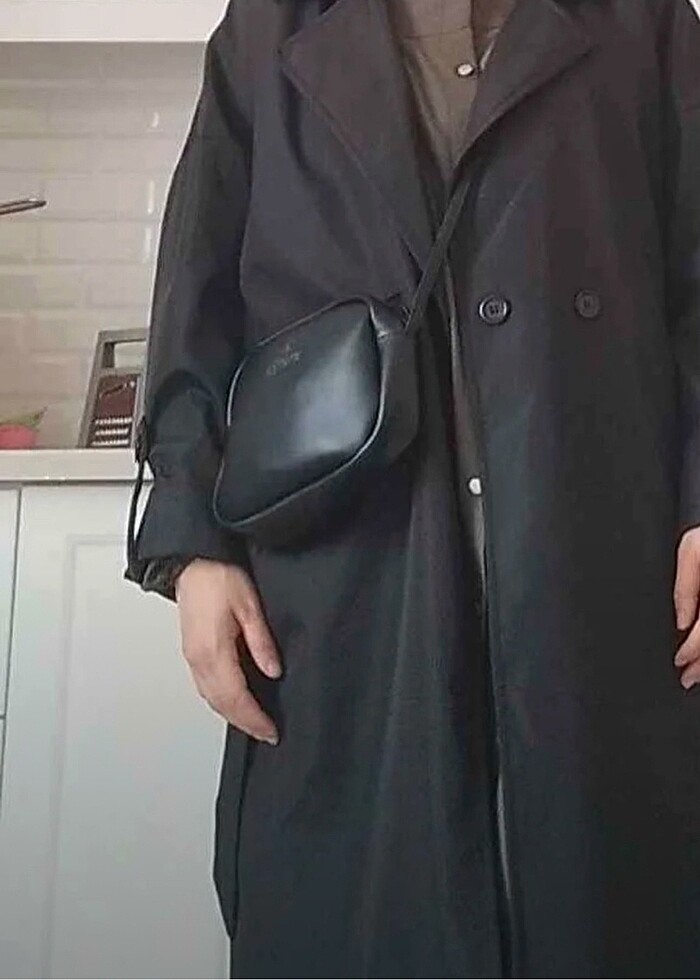 Astarlı kaliteli trençkot - Görsel 4