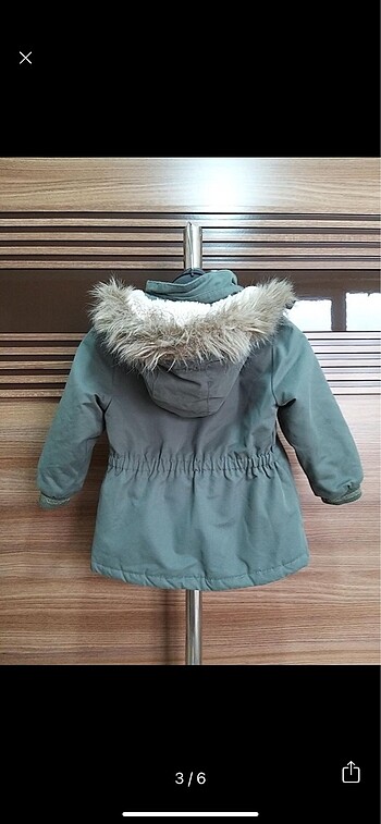 24-36 Ay Beden yeşil Renk Hm 2-3 yaş unisex kız erkek mont