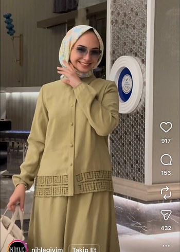 Nihle tesettür takım - Görsel 6