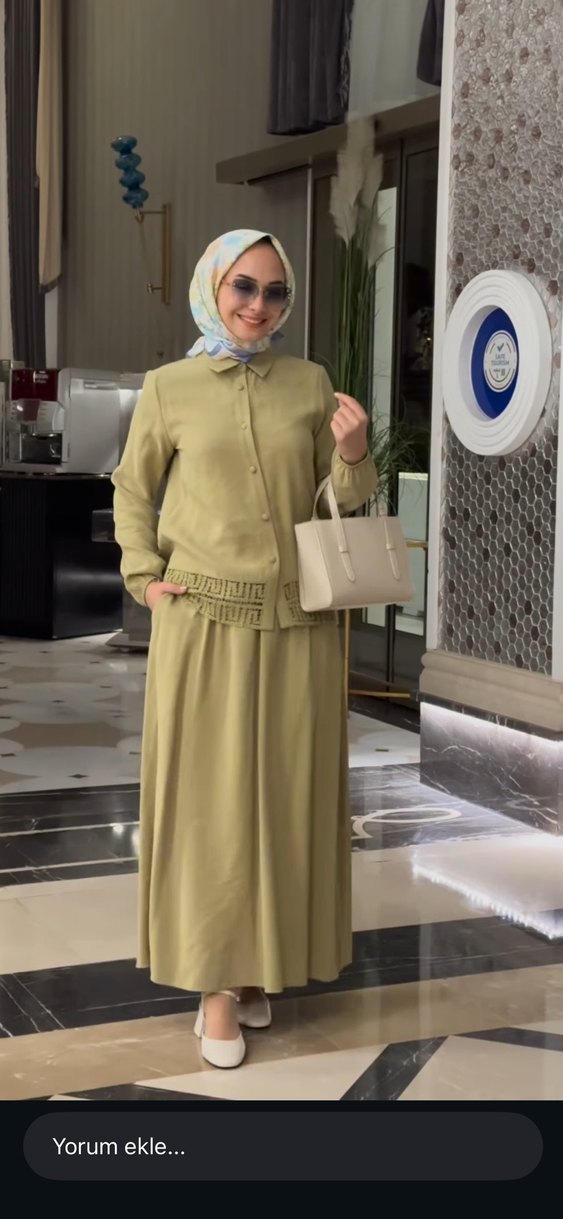 Nihle tesettür takım - Görsel 5
