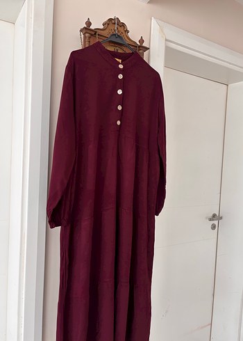 Viskon tesettür elbise - Görsel 5