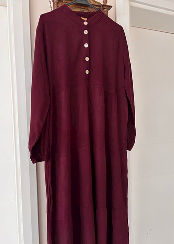 Viskon tesettür elbise - Görsel 4