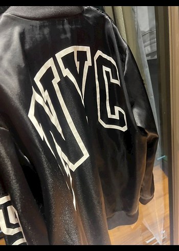 m Beden siyah Renk Victoria's secret saten bomber ceket