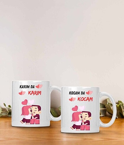 Karım da Karım Kocam da Kocam 2?li Baskılı Kupa Bardak