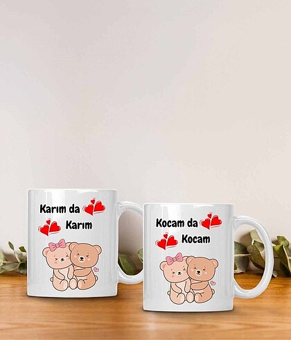 Karım da Karım Kocam da Kocam 2?li Baskılı Kupa Bardak