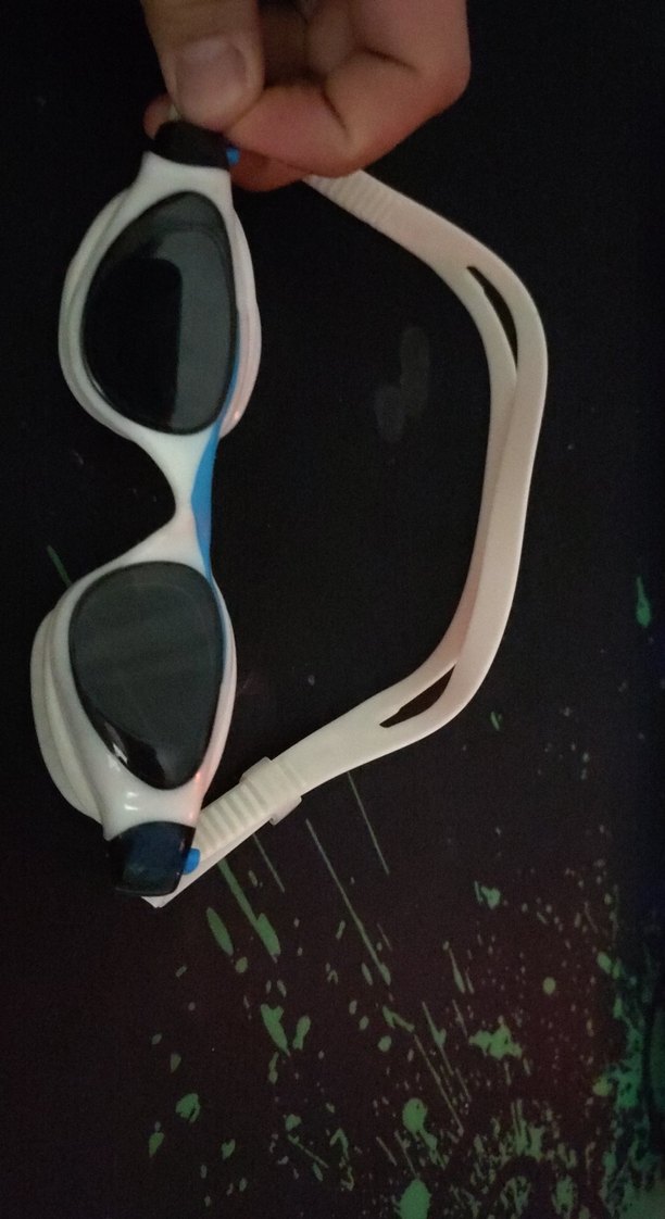 Beyaz Elastik Spor Yüzücü Gözlüğü - Görsel 2