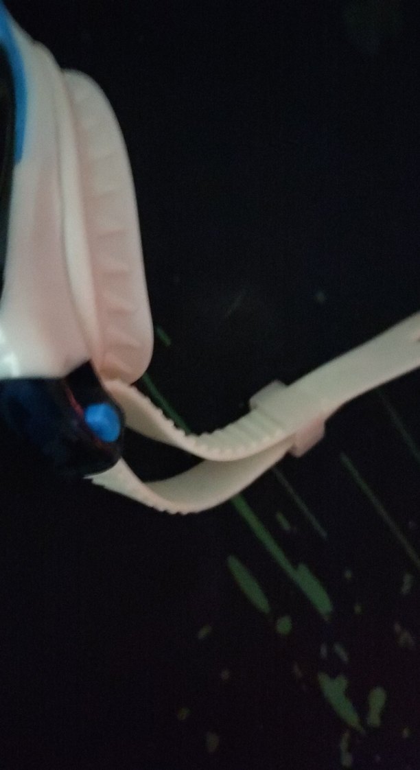 Beyaz Elastik Spor Yüzücü Gözlüğü - Görsel 3