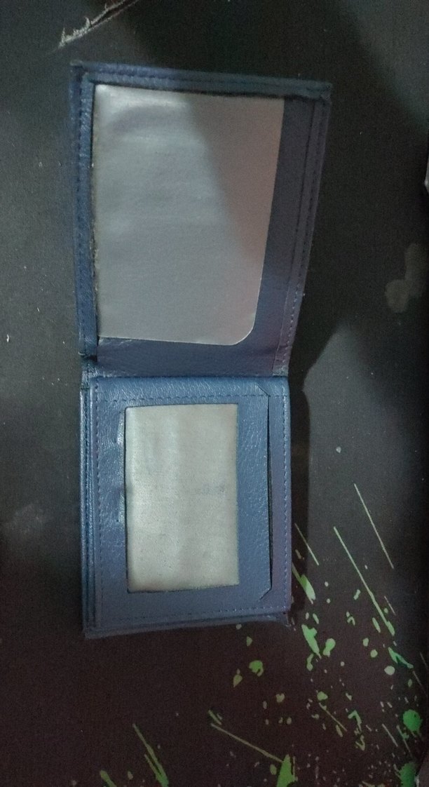 Mavi Erkek Cüzdanı Gri Desenli - Görsel 2