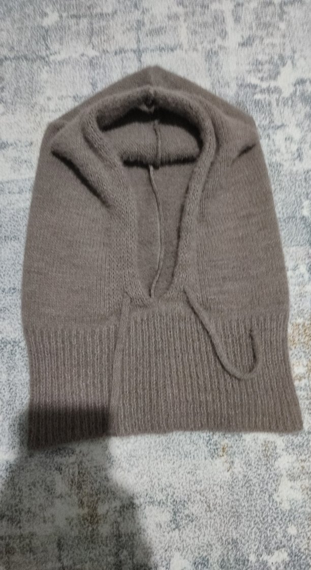 Bej Örgü Kadın Bere tekli - Görsel 2