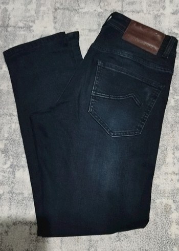 Gri Regular Fit Erkek Denim Pantolon - Görsel 6