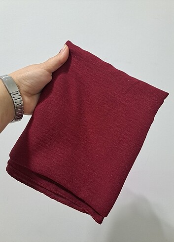 Bordo pamuklu şal