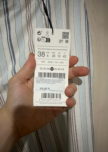 Stradivarius Çizgili Keten Kadın Pantolon