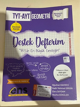 Tyt Ayt Geometri Destek Defterim Ens Yayınları