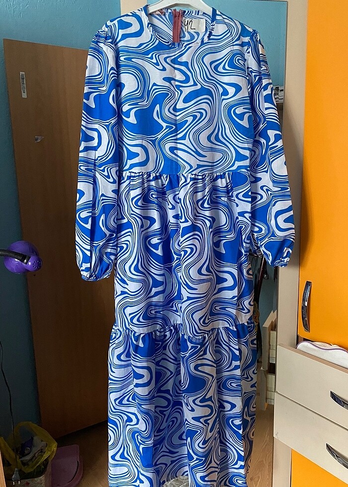 42 beden günlük elbise - Görsel 3