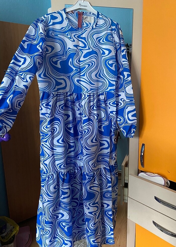 42 beden günlük elbise - Görsel 2