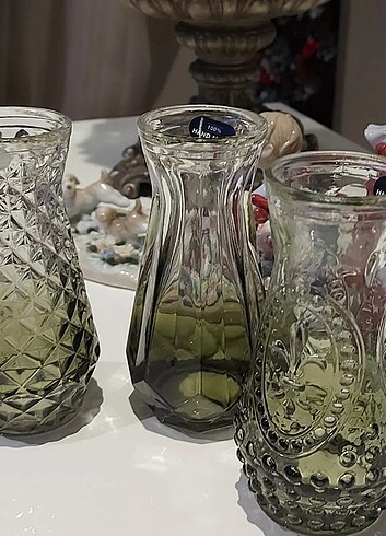 Paşabahçe Vazo Takımı El Yapımı
