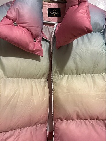 s Beden çeşitli Renk Comstar Pastel Renkli Kadın Oversize Şişme Mont