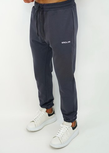 Gri Erkek Rahat Kesim Eşofman Altı Emolos - Görsel 2