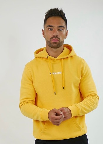 Sarı Kapüşonlu sweatshirt Emolos - Görsel 2