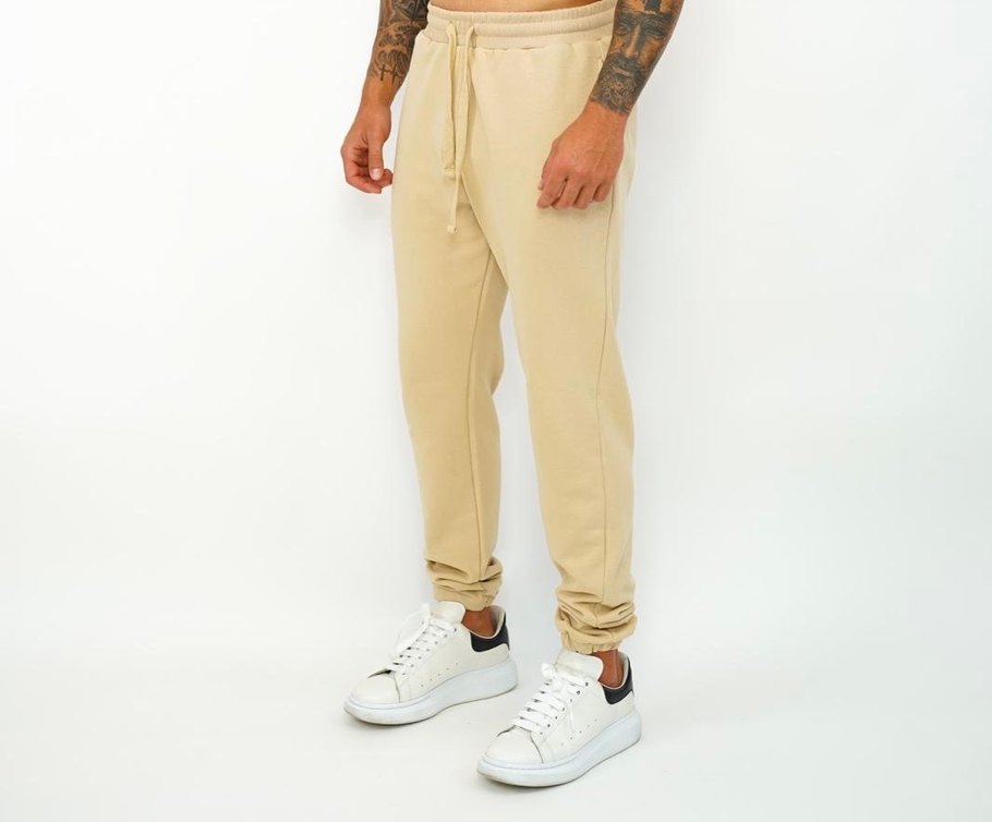 Bej Erkek Rahat Kesim Eşofman Altı Emolos - Görsel 2