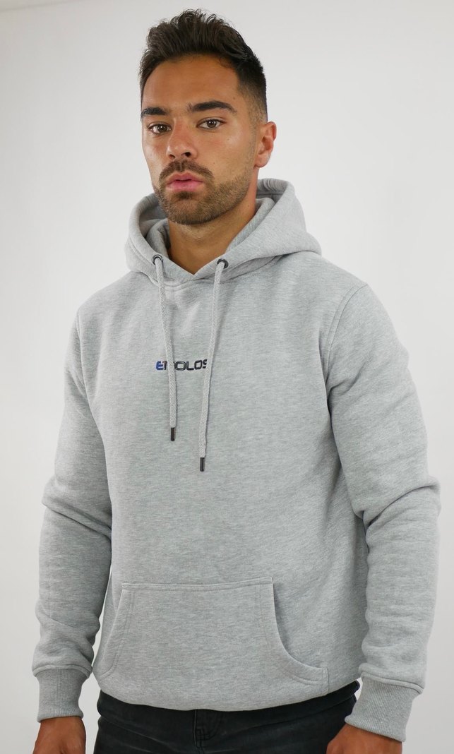 Gri Erkek Kapüşonlu Sweatshirt - Görsel 2