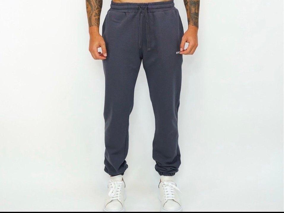 Emolos Gri Rahat Kesim Kadın Eşofman Altı - Görsel 2