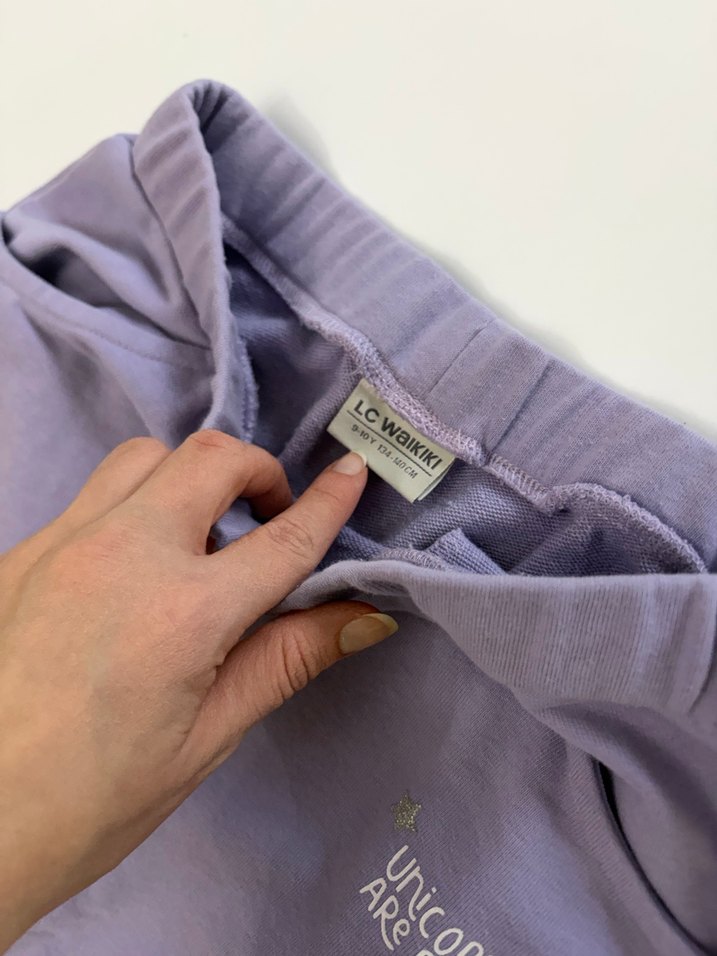 Mor Rahat Kesim Kız Tayt - Görsel 4