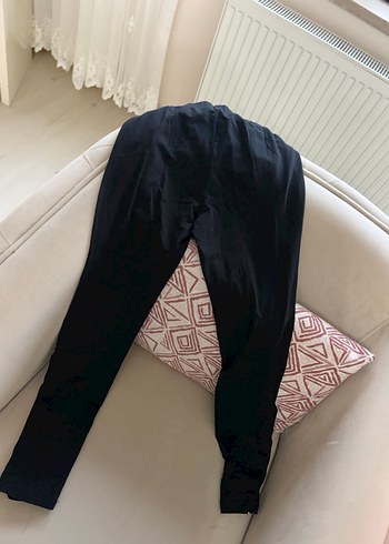 LCW Kids Siyah Lastikli Çizgili Kız Taytı - Görsel 5