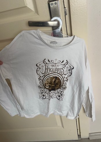LCW Kids Beyaz Harry Potter Baskılı Uzun Kollu Tişört - Görsel 2