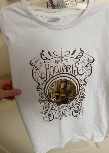 LCW Kids Beyaz Harry Potter Baskılı Uzun Kollu Tişört - Görsel 4