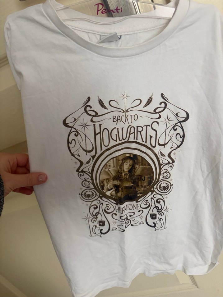 LCW Kids Beyaz Harry Potter Baskılı Uzun Kollu Tişört - Görsel 4