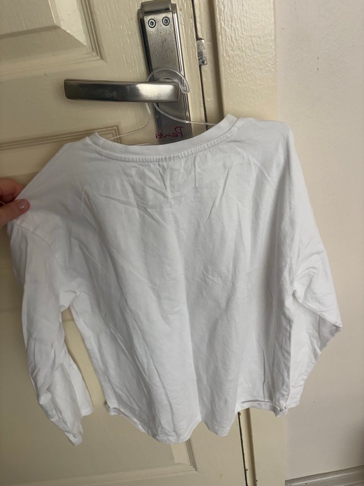 LCW Kids Beyaz Harry Potter Baskılı Uzun Kollu Tişört - Görsel 5