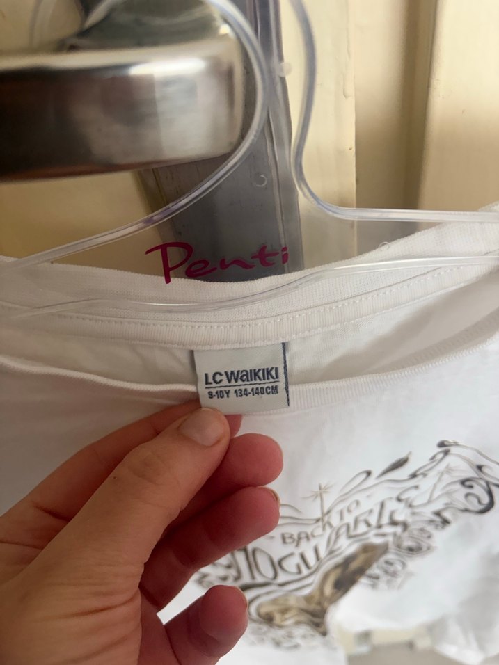 LCW Kids Beyaz Harry Potter Baskılı Uzun Kollu Tişört - Görsel 3