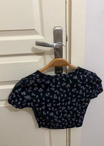 Kadın Siyah Kısa Crop Top - Görsel 3