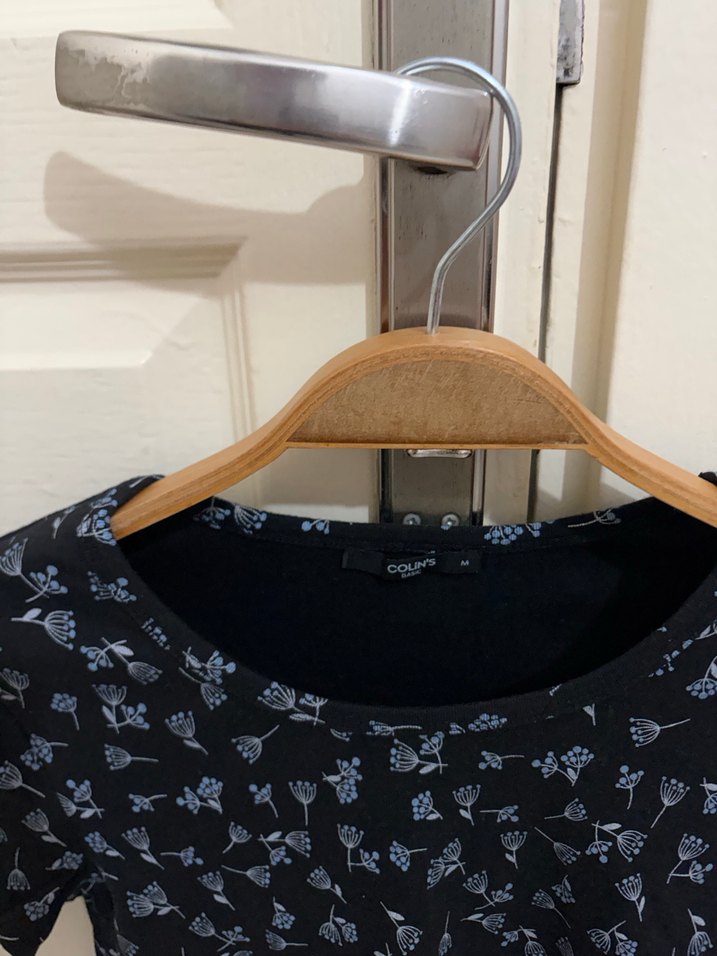 Kadın Siyah Kısa Crop Top - Görsel 2