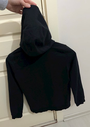 Erkek/kız Çocuk Siyah Kapüşonlu Sweatshirt - Görsel 3