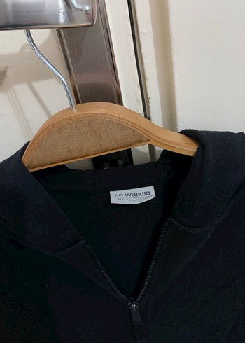 Erkek/kız Çocuk Siyah Kapüşonlu Sweatshirt - Görsel 2