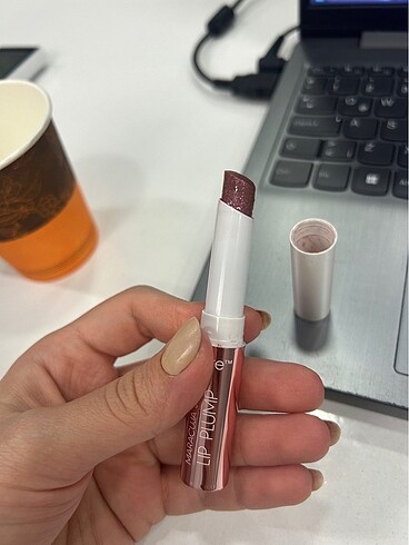 Beden pembe Renk Tarte rosy mauve shimmer glass
