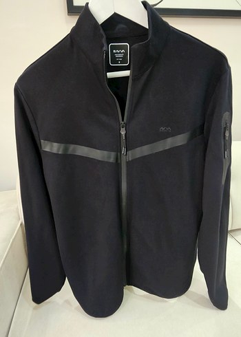 Avva Siyah Fermuarlı Erkek Spor Ceket - Görsel 2
