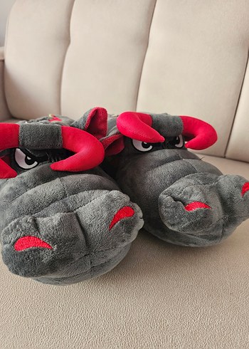 Twigy Gri Erkek Çocuk Ev Terliği - Görsel 2