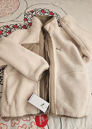 Bej Kadın Peluş Ceket Street Wear - Görsel 2