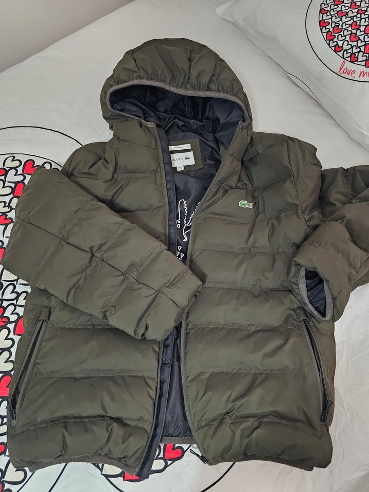 Kapüşonlu Fermuarlı Yeşil Erkek Mont - Görsel 3