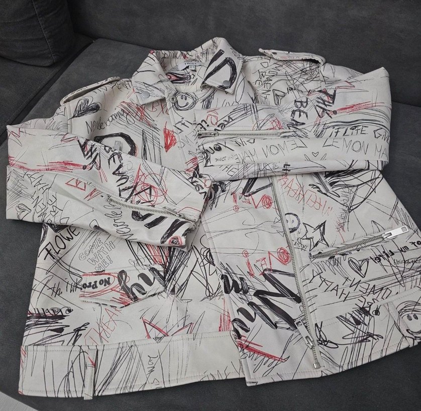 Twist Kadın Baskılı Midi Ceket - Görsel 2