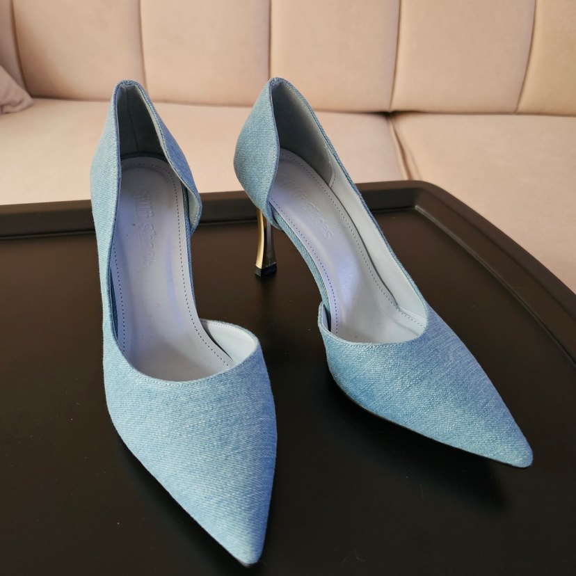 Mavi Denim Stiletto Kadın Topuklu Ayakkabı - Görsel 2