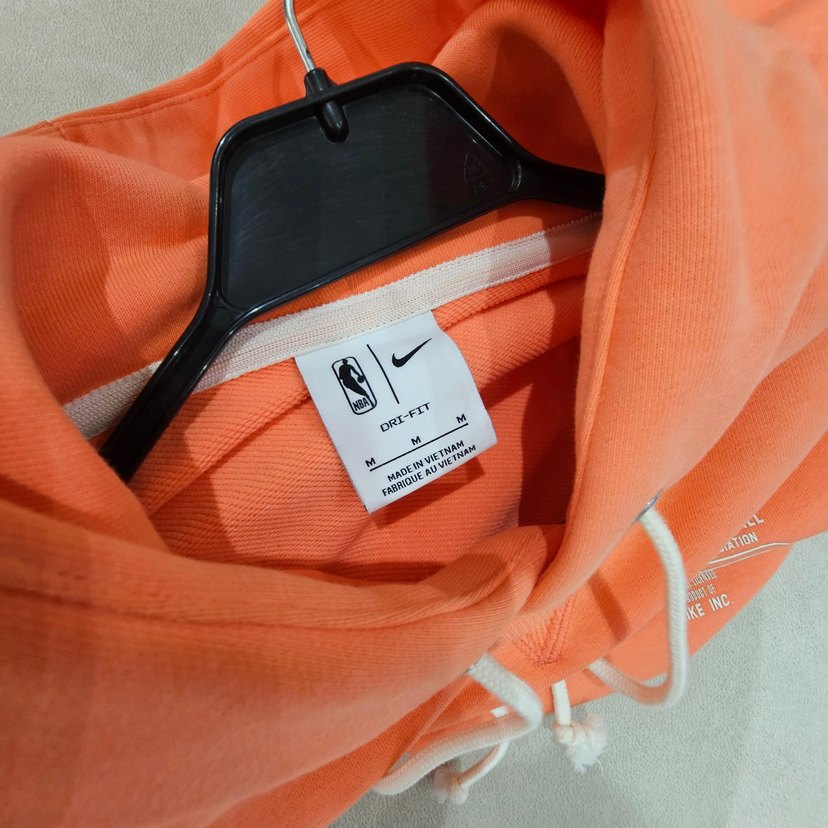 Turuncu Kapüşonlu Fermuarlı Kadın Sweatshirt - Görsel 4