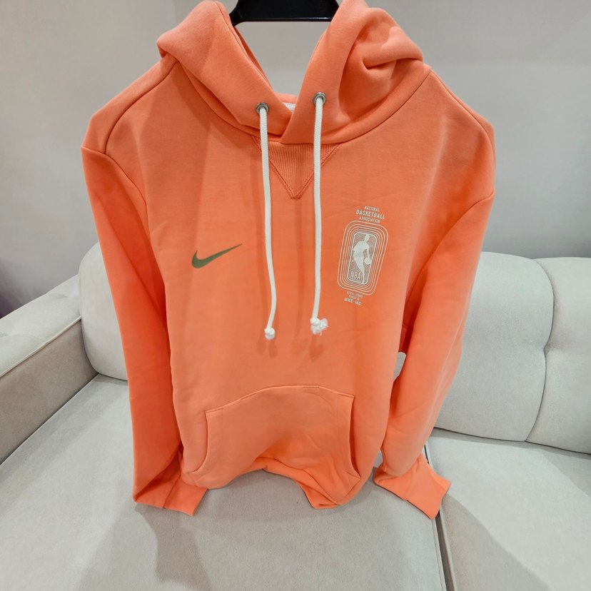 Turuncu Kapüşonlu Fermuarlı Kadın Sweatshirt - Görsel 2