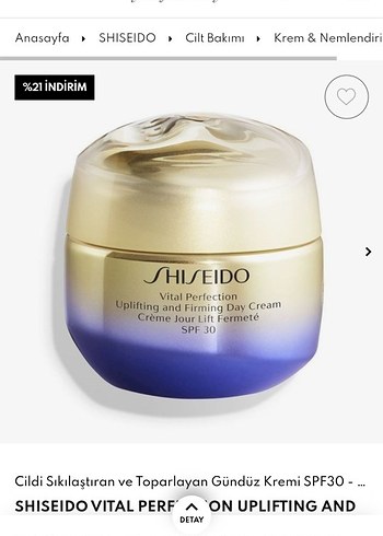 Shiseido Vital Perfection Gündüz Kremi SPF30