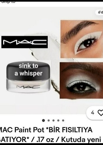 MAC Paint Pot Göz Farı Beyaz-Gri Ton